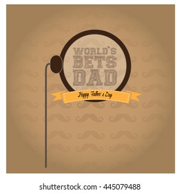 Father's day graphic design, Vector illustration