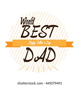 Father's day graphic design, Vector illustration