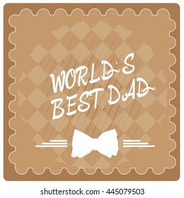 Father's day graphic design, Vector illustration