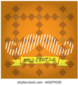 Father's day graphic design, Vector illustration