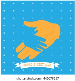 Father's day graphic design, Vector illustration