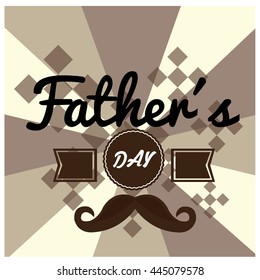 Father's day graphic design, Vector illustration