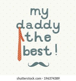 Fathers day greeting card