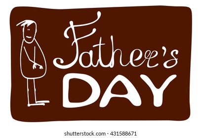 Father's day. Greeting card.