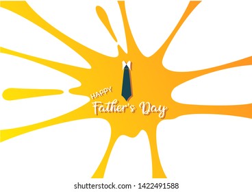Father's day greeting card abstract wallpaper background slime splash vector ilustration design