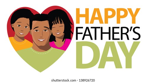 Father's Day Greeting Card background template. EPS 10 vector, grouped for easy editing. No open shapes or paths.