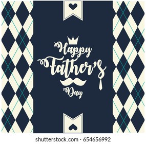 Fathers day greeting card or background. vector illustration.