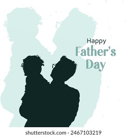 A Father's Day greeting card captures a candid moment of a father and son together, eyes locked in a deep conversation. Their strong bond is palpable. 'Happy Father's Day to my best friend and guide!