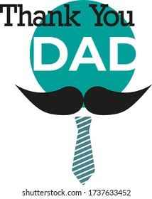 Father's Day Greeting Card Design 