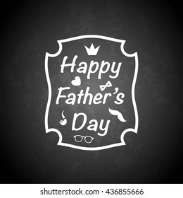Father's Day greeting card, logo, emblem