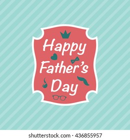 Father's Day greeting card, logo, emblem