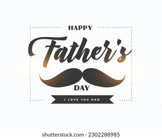 father's day greeting card show your love for dad vector 