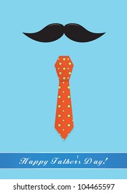 Father's Day greeting card in vector