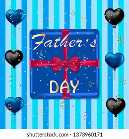 fathers day greeting card vector illustration.