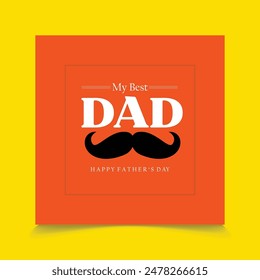 Father's Day greeting cards  Vector illustration 