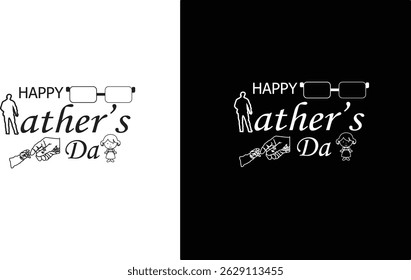father's day greeting design with child memories