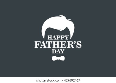Father's Day Greeting Design Template Elements