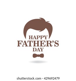 Father's Day Greeting Design Template Elements