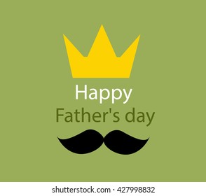 father's day greeting template vector illustration