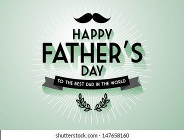 father's day greeting template vector/illustration