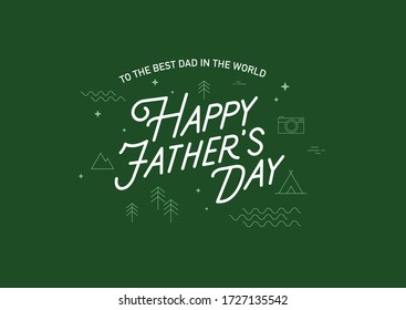 father's day greetings design template vector/illustration