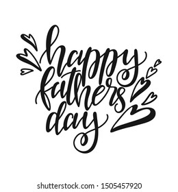 father's day greetings, vector lettering