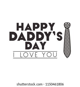 fathers day handmade font with necktie