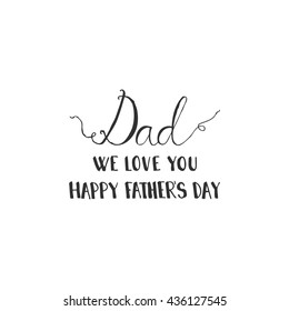 Fathers day. Happy fathers day card. Greeting card. Vector illustration.