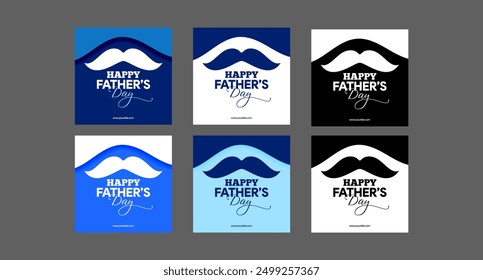 fathers day happy instagram social media poster template babalar gunu kutlu olsun babalar günü post