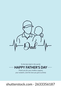 Father's Day, Happy Father's Day, Father's Day Special, vector doodle line art, Celebrate Father's Day.