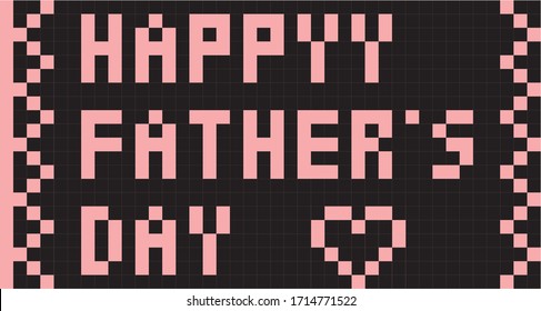 fathers day. happy father's Day. Woven design pink and black background. vector illustration.