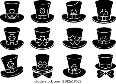 fathers day hat silhouette vector art