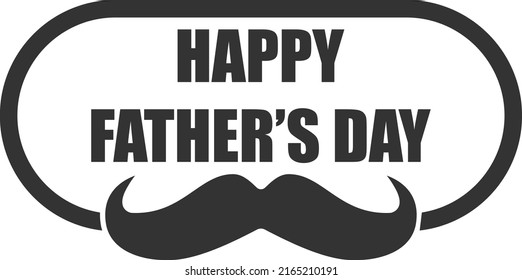Father's day icon, father's day celebration symbol vector
