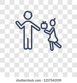 Father's day icon. Trendy Father's day logo concept on transparent background from United States of America collection