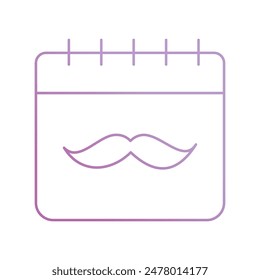father's day icon with white background vector stock illustration