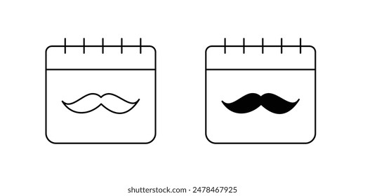 father's day icon with white background vector stock illustration