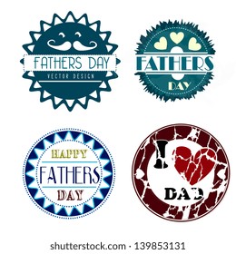 fathers day icons over white background vector illustration