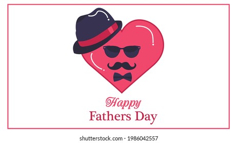 Fathers Day illustration background Greetings and presents for Fathers Day in flat lay styling