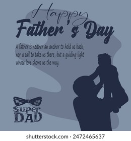 A Father's Day illustration captures the essence of the special bond between fathers and their children. It often features warm, heartfelt scenes that reflect love, care, and admiration.