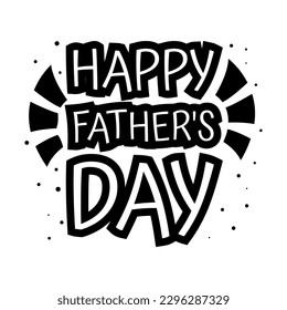 Father's Day illustration, holiday card, family, family holiday, vector