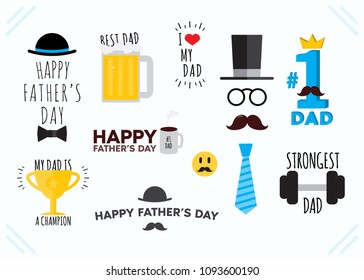 Father's Day Illustration Set