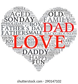 Fathers Day Infotext Graphics Arrangement Concept Stock Vector (Royalty ...