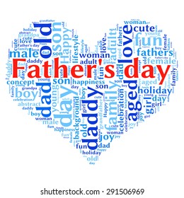 Fathers Day Infotext Graphics Arrangement Concept Stock Vector (Royalty ...