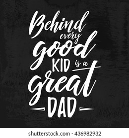 Fathers Day inspirational poster. Handwritten modern brush lettering card for dad. Photo overlay for fathers day. Happy Retro typographic vector design element. Calligraphic quote 