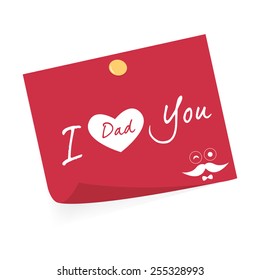 Father's Day label