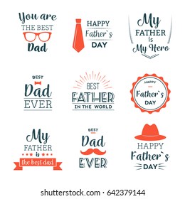 Fathers Day Labels Stock Vector (Royalty Free) 642379144 | Shutterstock