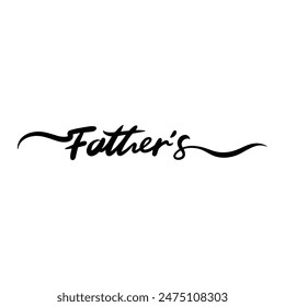 Father's Day lettering English word design