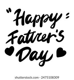 Father's Day lettering English word design