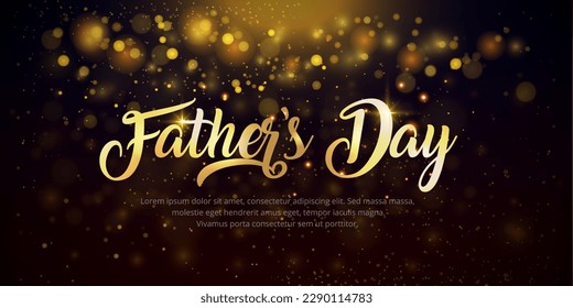 Father's day lettering symbol vector. Happy Father's day design lettering vector