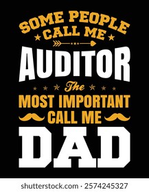 Father's Day lettering varieties professions design for poster and t-shirt design. EPS-10.